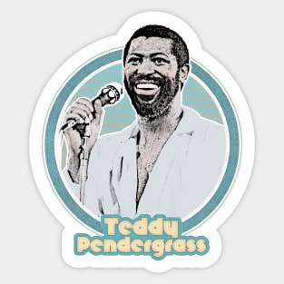 Teddy Pendergrass /// 80s Retro Soul Fan Design Sticker